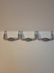 Lot Of 3 – 3.25″ Cabinet Hardware Bird Cage Twist Wire Swirl Handles Nickel