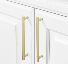 New 8 Inch Cabinet 7 1/4 Inch Hole CenterBrushed Brass 10 PACK
