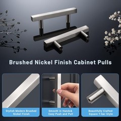 Square Body Round Feet 30Pack 76mm(3″) Hole Center Square Kitchen Cabinet