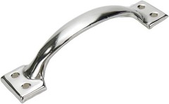 10Pcs 6 Inch Rustic Gate Handle Pulls Vintage Utility Door 6 Inch, Silver