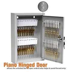 Fort Knox Key Holder Cabinet – 40-Key – Easy-to-Write-On Key Tags