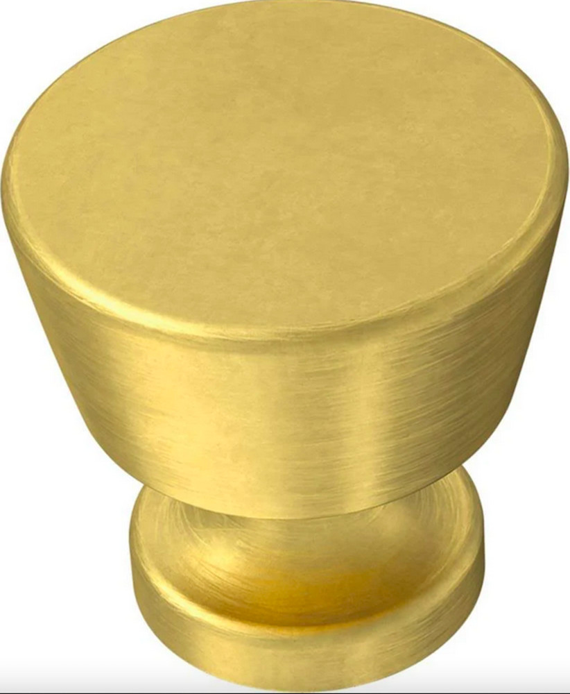 Brainerd P42252W-117 Brushed Brass 1 1/8″ Pedestal Cabinet Knob