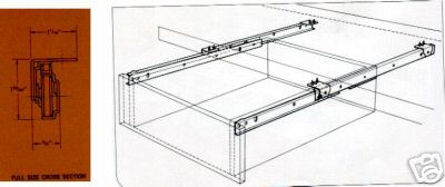 GRANT DRAWER SLIDES #354 12″ ZINC POLY BAGGED