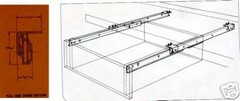 GRANT DRAWER SLIDES #354 12″ ZINC POLY BAGGED