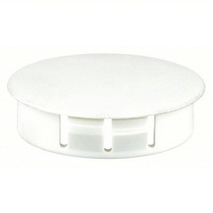 White Hole Plugs Pack Of 25 1ELW7 For 1″ Hole Dia, 1.2″ Head Dia, 0.13″ Thick