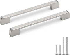 15 Pack 8-13/16 Inch(224Mm) Brushed Nickel Cabinet Pulls Solid Zinc Alloy Brushe