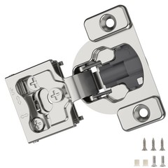 10 Pieces 1/4″ Small Overlay Concealed Face Frame Hinges, 105° Open Angle 4 L…