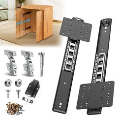 14 In Pocket Door Hardware Slide Cabinet Hidden Pivot Rail Hinge Heavy Duty