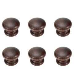 Walnut Wood Furniture Pulls Handles Modern Solid Walnut Mushroom Shape Wooden