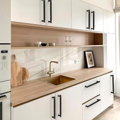 Talentedeco 10 Pack Matte Black Knurled Cabinet Pulls 7.5 Inch(192mm) Kitchen