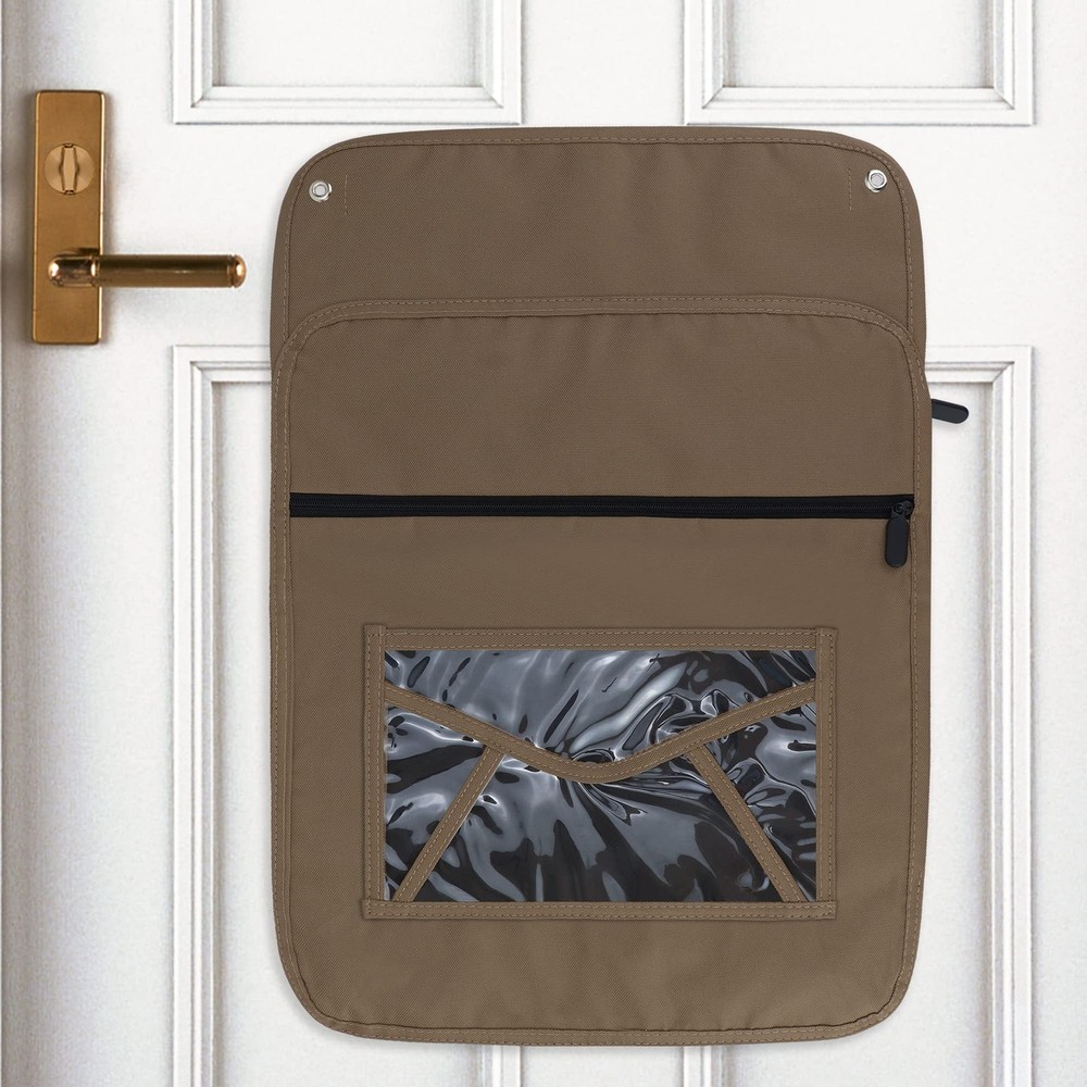 Mail Catcher Brown Indoor Mail Slot Catcher Durable Oxford Bag For Front Door Ga