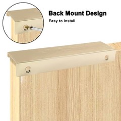 12 Pack 4.72″/120mm Brushed Brass Hidden Cabinet Pulls