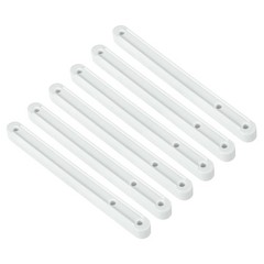 uxcell Drawer Slides, 6Pcs 180mm – Plastic Rails, Side Mounted White