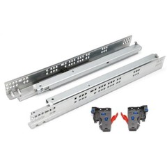 Full Extension Undermount Ball Bearing Zinc Soft Close Drawer Slides 6 Pair