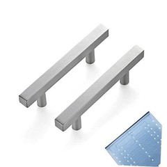 Pack 3 Inch Cabinet Pulls Sqaure Kitchen 3 inch hole center 25 Brushed Nickel