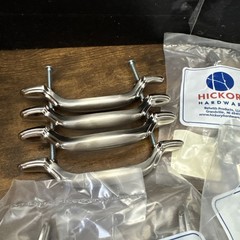 Lot of 8 Hickory Hardware Tranquility Satin Chrome 3″ Cabinet Arch Pull P521-SC
