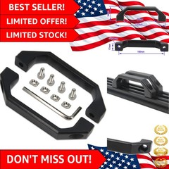 2pcs Black Aluminum Alloy Industrial Pull Handles – 100mm Spacing, Easy Install