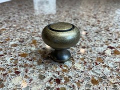 Weathered Brass Cabinet knob 1 1/4″ Solid Brass New