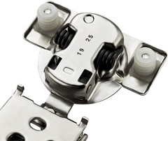 60 Pack Soft Close Hinges – Satin Nickel, 1/2 Inch Overlay