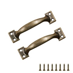 Zernmiarder 4 Inch / 100mm Cabinet Door Handles, Bronze 3.94 inches,