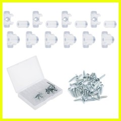 10 Pack Acrylic False Front Cabinet Clips with Screws – Set for Repairs