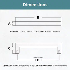10-Pack Modern Square 5-1/16 In. (128 Mm) Modern Champagne Bronze Cabinet Drawer
