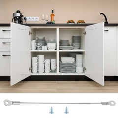 5Pcs Cabinet Door Restraint 12″ x 0.06″ Hinge Limiter with Screws