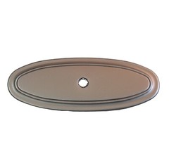 GlideRite 3″ Thin Oblong Ring Cabinet Knob Backplate Graphite – 1034-GPH-1