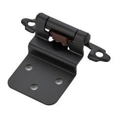 20 PCS 3/8 Inch Inset Cabinet Hinges SelfClosing Face Mount Matte Black
