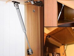 2 Pieces Gas Spring Strut Prop Shock Lift Kitchen Cabinet Lid Support Door Hinge