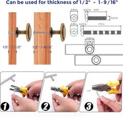 30 Antique Brass Round Kitchen Cabinet Knobs – Modern Pulls for Dresser Drawers
