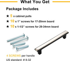 Nickel and Black Cabinet Pulls Brushed Nickel and Matte Black Kitchen Cabinet Ha