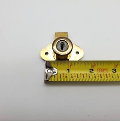 Eagle Lock Co Drawer Lock 7/8″ L x 0.85″ D Cylinder Bright Brass 711 1A Series
