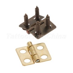 80Pcs 13x12mm Small Hinges Cabinet for Jewelry Cigar Box Wood Hinges Mini Fillet