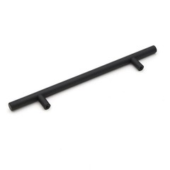 5pcs Black Stainless Steel Furniture Cabinet Handles Drawer Pulls for Home