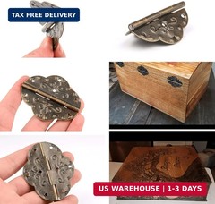 4Pcs Decorative Cabinet Hinges Antique Bronze Butterfly Hinges for Wood B