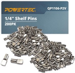 QP1106-P2V 1/4 Inch 200 pcs, Spoon Shaped Pins Support Shelves, Kitchen Cabin…