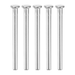 5Pcs Door Hinge Pins, 3 Inch Interior Door Hinge Security Pins, Nickel Silver