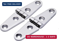 Boat Hatch Hinge 316 Stainless Steel,Casting Deck Cabinet Strap Hinges 4 Inch x