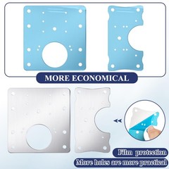 10 PCS Cabinet Hinge Repair Plate Stainless Steel Door Fixing Bracket Screws