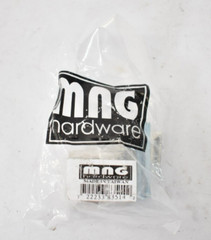 MNG Hardware Poise Large Knob w Backplate Polished Nickel Finish 83514