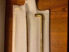 Pack of 2 – Vesta Ronan Appliance Pull 12in, Unlacquered Brass, Part# V7507ULB
