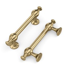 Rergy 20 Pack 3 Inch Champagne Bronze Cabinet Handles, Oval-Bar Pulls with Ro…