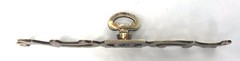 French Provincial Antique Hardware Brass China Cabinet Armoire Knob & Backplate