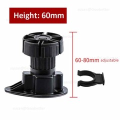 Plinth Feet Kitchen Cabinet / Carcase Unit Base Legs Plastic Adjustable Legs