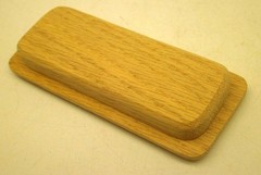[15] Oak Unfinished Cabinet FURNITURE Handle RECESSED Pulls Knob RL