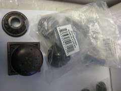 3 JVJ Hardware 42712-KNB BRONZE Mushroom Knobs Pompeii Collection with Plates