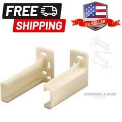 R 7265 Drawer Track Back Plate, 3/8 In. x 1 In., Plastic, Off-White 1 Pair