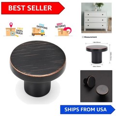 1.18 In Round Cabinet Knob in Oil Rubbed Bronze Finish – Universal Fit