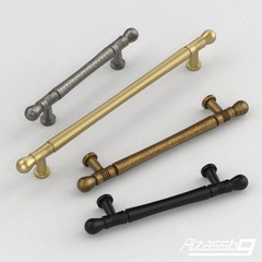 10 PCS Antique Brass Cabinet Pulls 33/4 Inch 96mm Hole Center Drawer AL3089